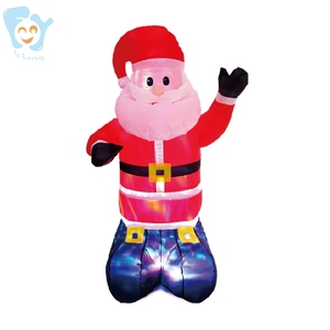 Luz Led 3D de 6 pies y 1,8 m, personalizado, para exteriores, césped, Navidad, inflable, Papá Noel, color negro - Product Image 5