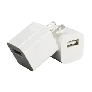 Carregador de parede USB US Plug Mains Adaptador para telefones 5V 1A