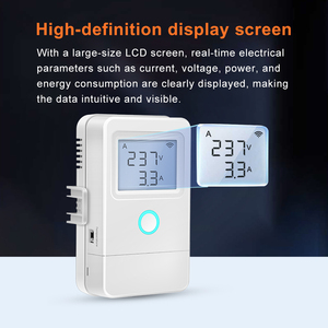 Compteur d'électricité intelligent Tuya WiFi avec 1 à 3 transformateurs de courant, interrupteur monophasé 16A, écran LCD, contrôle par application, mesure temporisée - Product Image 4