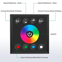 Contrôleur de bande LED murale tactile ESann RGBW 30A DC5V-24V DMX512 pour maison intelligente, gradateurs de couleur arc-en-ciel