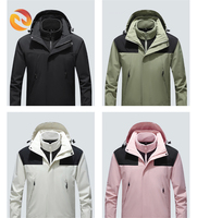 Veste d'hiver de luxe pour hommes en toile avec fermeture à glissière imperméable et coupe-vent réversible Design sportif léger