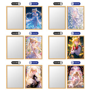 Affiches d'anime Sailor Moon personnalisées, cadre photo en bois avec éclairage LED, peinture lumineuse, figurine de dessin animé, lampe de peinture LED, garçons/<span class=keywords><strong>filles</strong></span> pour la décoration de la chambre - Product Image 2