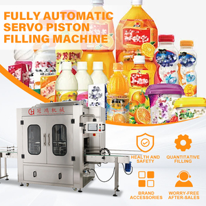 Machine de remplissage automatique à pompe à piston contrôlée par PLC, idéale pour diverses sauces épaisses et matériaux – Vente chaude - Product Image 1