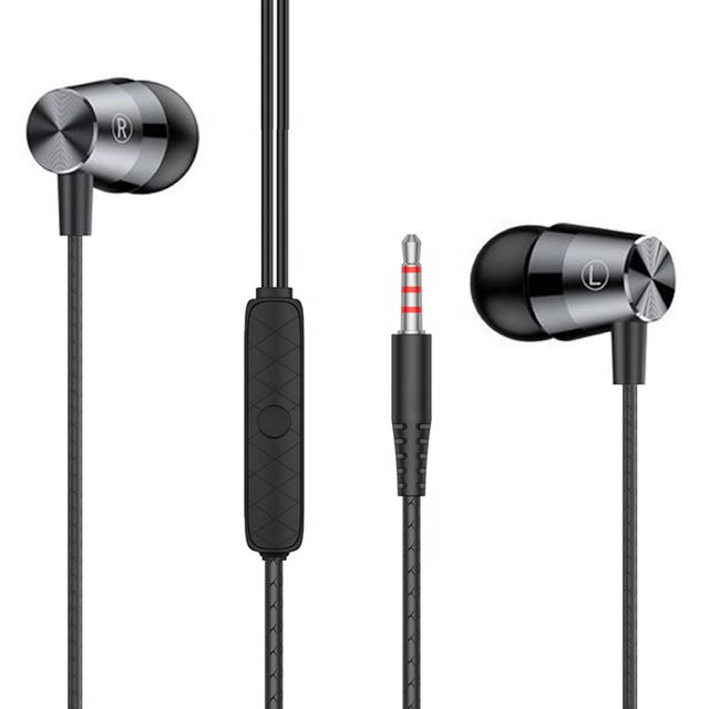 Metal Material Wired Earphone Factory Direct Price Sport 3.5 mm Plug OEM Available