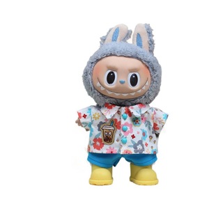 Labubu <b>Doll</b> Clothes Cola Flower Two Piece Set Korean Style <b>Large</b> Size Plush Accessory For 8 13 Years Unisex - Product Image 5