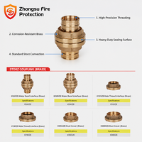 Raccord Storz en laiton de haute qualité DN65 DN80, adaptateur de raccord de tuyau d'incendie, bouchon d'obturateur, équipement de lutte contre l'incendie, approvisionnement direct usine