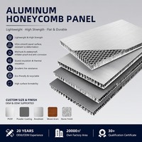Panneau en nid d'abeille en aluminium personnalisé de 5 mm, 10 mm, 15 mm pour système de mur-rideau et revêtement de façade de bâtiment