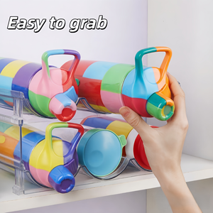 Estante Apilable Transparente para Botellas <span class=keywords><strong>de</strong></span> Vino y Agua, Ideal para Almacenamiento y Organización en la Cocina y Exhibición <span class=keywords><strong>de</strong></span> Vino - Product Image 4