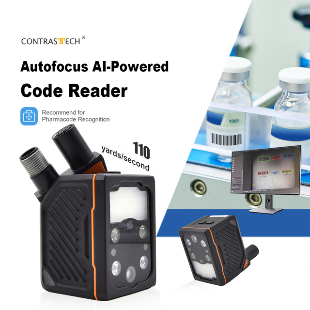 2048x1536 60fps Autofocus 3.1MP Pharmaceutical Binary Code Pharmacode Reading AI-Powered Code Reader for Medical Automation