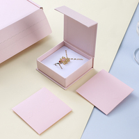 Boîte à bijoux en papier simple avec logo personnalisé, vente chaude OEM, ensemble de boîtes d'emballage magnétiques pour bagues et colliers