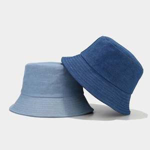 Chapeau Bob de Haute Qualité Couleur Unie, Chapeau de Soleil Décontracté pour l'Extérieur, Chapeau Bob en Denim - Product Image 2