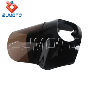 Motocicleta preperforada con hardware PC parabrisas ahumado y ABS estilo Club carenado para <span class=keywords><strong>Harley</strong></span> Dyna <span class=keywords><strong>Fat</strong></span> <span class=keywords><strong>Bob</strong></span> FXDF <span class=keywords><strong>2008</strong></span> - Product Image 5