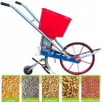 Semoir Manuel Multifonctionnel pour Maïs et Soja, Machine à Planter les Grains avec Engrais, Semoir à Cacahuètes pour Ferme