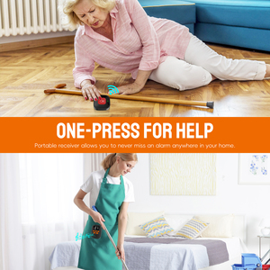 Không dây SOS cuộc gọi hệ thống máy chủ người chăm sóc máy nhắn tin nút gọi bệnh viện máy nhắn tin rung LED hiển thị nhà người cao tuổi hệ thống giám sát - Product Image 3