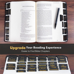 Lámina de oro personalizada <span class=keywords><strong>Holic</strong></span> Bible Tabs Laminado Índice Pegatinas Español Biblia Libro Tabs Foil Biblia con pestañas - Product Image 4
