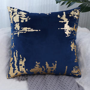 Luxe Moderne Nouveau Design Décoration Style or rayé velours jeter <span class=keywords><strong>lopo</strong></span> adoucir taies d'oreiller Coussin à vendre - Product Image 6