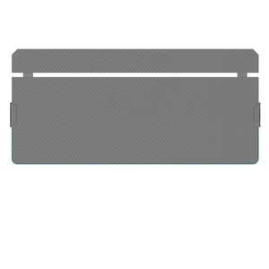 Bureaux de jeu pour l'e-sport avec support en V, nouvelle conception, autocollants personnalisables, réglage électrique de la hauteur avec éclairage d'ambiance - Product Image 4