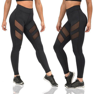 Sexy <b>Mesh</b> Butt Lifting Black Leggings Women High Waisted Push up Tights Girls Gym Workout Fitness Yoga <b>Pants</b> - Product Image 1