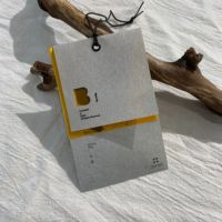 Étiquettes Volantes Mat en Carton pour Vêtements, Accessoires d'Habillement, Étiquette en Papier Noir Coton Imprimé, Étiquettes Tissées pour Vêtements 500 Pièces