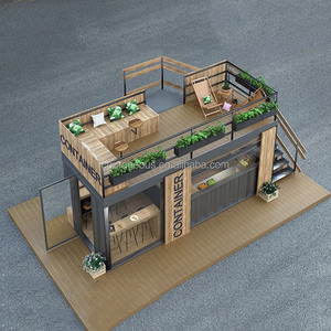 Alquiler de Contenedores Bar en el Reino Unido, Contenedor de Almacenamiento y Envío, Bar Tiki y de Cócteles de 20 pies, Estructura de Acero Personalizada, Diseño Moderno para Uso en Centros Comerciales - Product Image 3