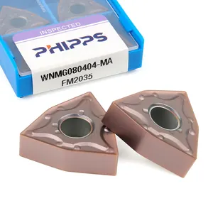 PHIPPS outil de coupe CNC de haute qualité WNMG 080408 WNMG080408 insert de tournage en carbure de tungstène