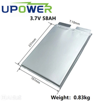 Batterie lithium-ion ternaire NCM ULi Premium 3,7 V 58 Ah, 3000 cycles, cellule en pochette pour véhicule électrique, moto et stockage solaire
