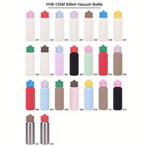 Botella de Agua Aislada de Acero Inoxidable 316 Personalizada de 500 ml con Tapa en Forma de Estrella, Botella de Agua Deportiva Portátil para Niños - Product Image 4