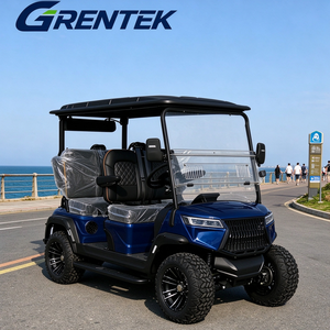 Voiturette de golf électrique 4 places tout-terrain, équipée de pneus tout-terrain en caoutchouc de 12-14 pouces - Product Image 1
