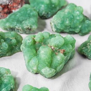 Batu Permata Prehnite Mentah Ying Lai, Spesimen Kristal Hijau, Batu Mineral Energi untuk Rumah - Product Image 5