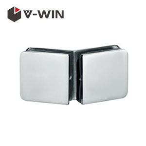 Abrazadera de vidrio templado de <span class=keywords><strong>acero</strong></span> <span class=keywords><strong>inoxidable</strong></span> de 135 grados Soporte de abrazadera de vidrio de <span class=keywords><strong>Ducha</strong></span> - Product Image 1