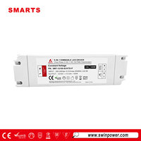 Driver de transformateur d'alimentation LED 30w 48w 100w Entrée Ip20 Éclairage de bande LED d'intérieur 5 en 1 Driver de LED à gradation 12v 24v