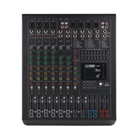 Console de mixage audio professionnelle 8 canaux avec 99 effets DSP, contrôleur DJ / cartes son, système de mixage DJ
