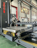 Machine à alésage horizontale TPX6113/2 directement de l'usine - Robuste, haute rigidité pour les grandes pièces comme les boîtes de vitesses et les carter de pompes.
