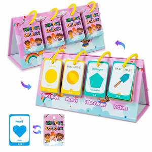 Juego de Aprendizaje de Escritorio para Preescolar y Jardín de Infancia, 96 Piezas, Colores y Formas, Tarjetas de Educación Temprana para el Desarrollo Cognitivo de los Estudiantes - Product Image 2