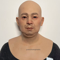 Masques en silicone souple et élastique, fabriqués à la main en usine, réalistes, personnalisables, pour jeunes, hommes, fêtes, Halloween, cosplay, accessoires de film
