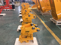 Excavator Hydraulic Quick Hitch MS01 Powertilt dengan Motor Core untuk Excavator 0.8-2.8 Ton