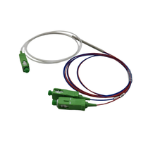 Répartiteur de fibre optique FBT 1x2 avec connecteur coupleur conique biconique fusionné SC/APC SC/UPC, rapport de division 50/50 à 1/99