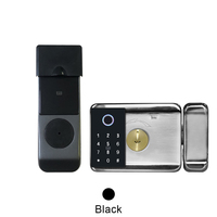 Cerradura de Puerta Inteligente Tuya App Impermeable para Exterior y Portón con Wifi, Doble Lector de Huella Dactilar, Teclado Digital y Código Electrónico