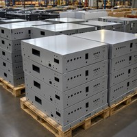 Boîtier en tôle sur mesure, armoire électrique, boîte en acier thermolaqué, service de fabrication OEM