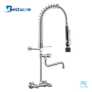 Commercial Project Pre Rinse Industrial Hose Restaurants Kitchen Sink Water Faucet