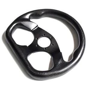 320mm Full Carbon Fiber Steer Wheel D Shape Universal Flat Racing Steering Wheel For BMW Audi Benz VW