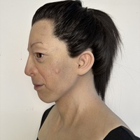Maschera in Silicone Iper Realistica Donna Anziana, Viso Intero, per Halloween, Pasqua, Personalizzabile, Riutilizzabile, Ecologica, Traspirante, per Riprese Cinematografiche