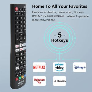 Control Remoto Universal HUAYU RM L1726 V2 para Todos los <span class=keywords><strong>Televisores</strong></span> <span class=keywords><strong>LG</strong></span> LED LCD <span class=keywords><strong>OLED</strong></span> Smart TV con Botón de Netflix Infrarrojo Sin Configuración - Product Image 5