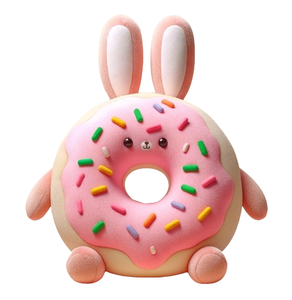 Lindo Peluche <span class=keywords><strong>de</strong></span> Conejo, Gato, Cerdo y Donut, Juguete <span class=keywords><strong>de</strong></span> Peluche, Peluche Personalizado, <span class=keywords><strong>Almohada</strong></span> <span class=keywords><strong>de</strong></span> Peluche - Product Image 3