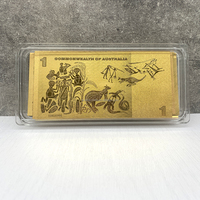 Monedas Conmemorativas de un Millón de Dólares en Oro, Impresión Personalizada, Monedas de Color Dorado, Fundición de Metal con Lámina de Oro, Billete de Banco en Blanco para Colección