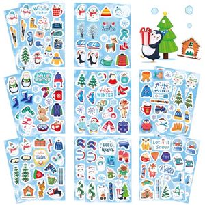 Pegatinas Navideñas Infantiles, Pegatinas Adhesivas de Navidad, Bolsas de Regalo, Cestas Navideñas, Rellenos, Fiestas de Navidad - Product Image 1
