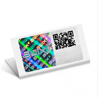 Étiquettes holographiques laser personnalisées avec code QR, anti-contrefaçon, pour la vérification de la marque et la sécurité, autocollants holographiques 3D