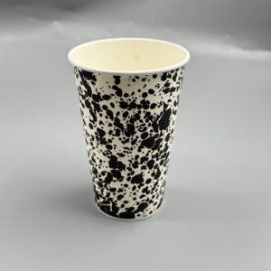 Gobelet en papier jetable OEM personnalisé 2-40 OZ, revêtement PE PLA, simple ou double paroi, pour boissons chaudes et froides - Product Image 2