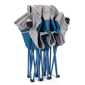 Sofá <span class=keywords><strong>plegable</strong></span> de alta calidad, silla de camping de 3 plazas con banco grande y resistente, silla <span class=keywords><strong>plegable</strong></span> portátil para exteriores con portavasos - Product Image 4