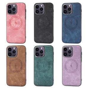 2024 New Factory Wholesale Genuine Leather Leather PU Leather Phone Case Used For IPhone Series With Factory Manufacturer